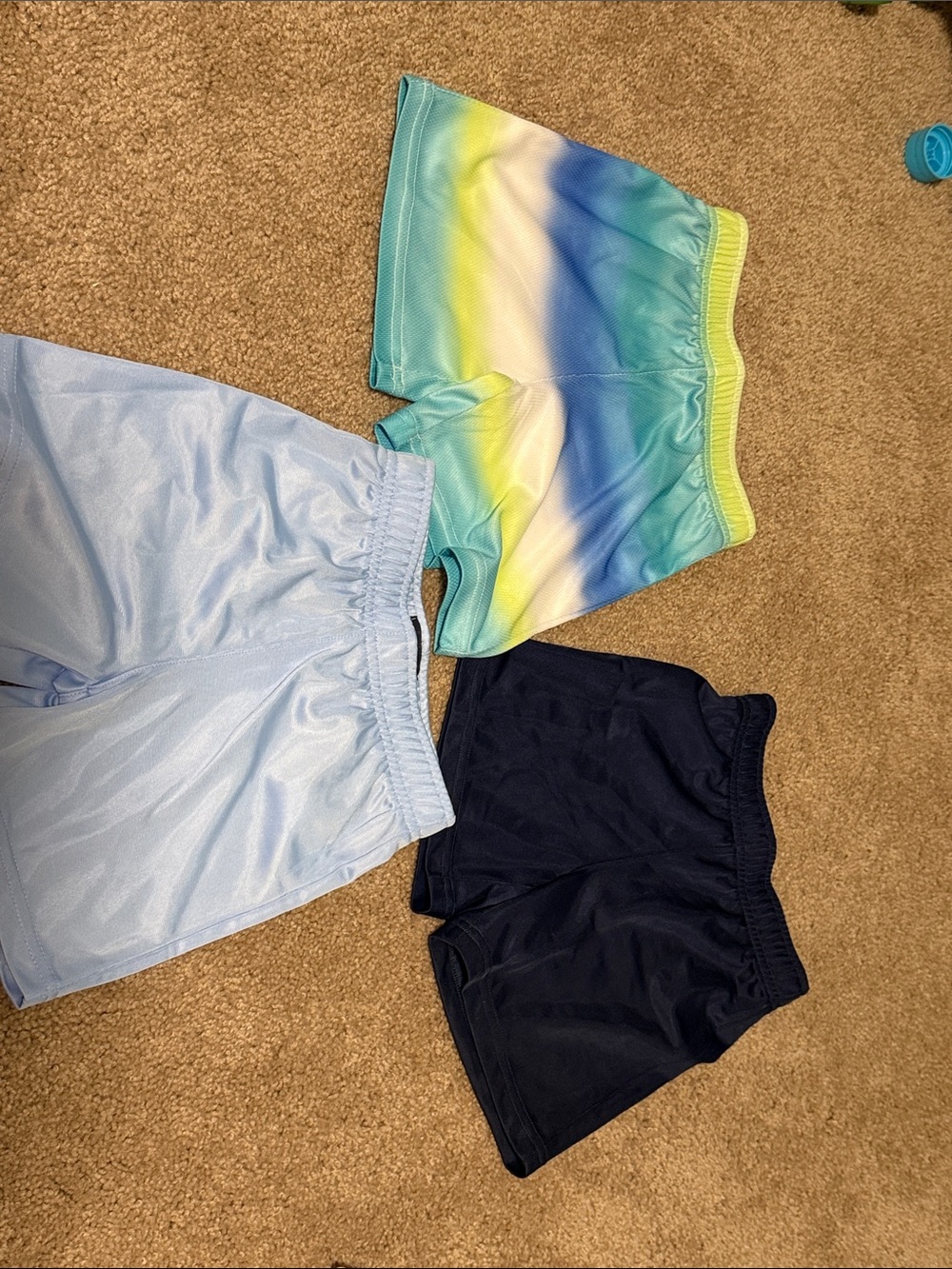 The Children's Place Light Blue, Navy & Multicolor Gradient Girls' Shorts Trio